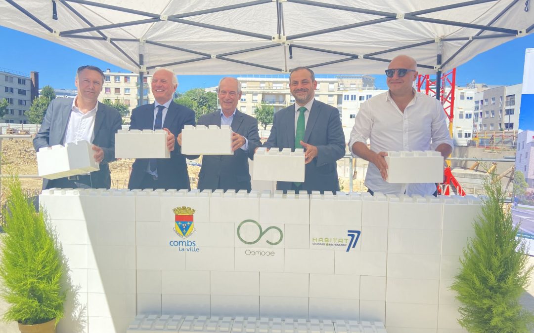 Pose de la première pierre Résidence Osmose à Combs-la-Ville