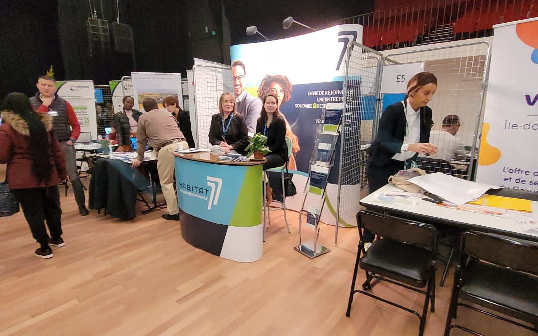1er Forum de l’année dédié à l’emploi et à la formation pour HABITAT 77 à Melun